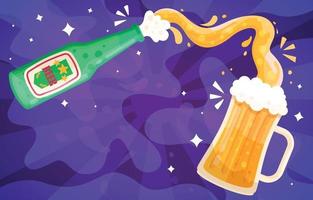 International Beer Day Background vector