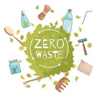 Zero Waste Concept Vector Illustration