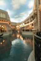 las vegas river gondolas at night photo