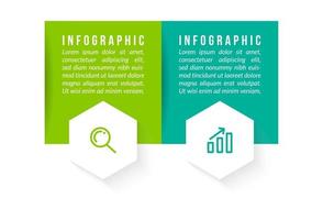 Business Concept With 2 Options or Steps vector