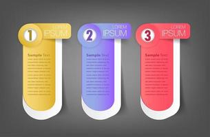 modern text box template, infographics banner vector