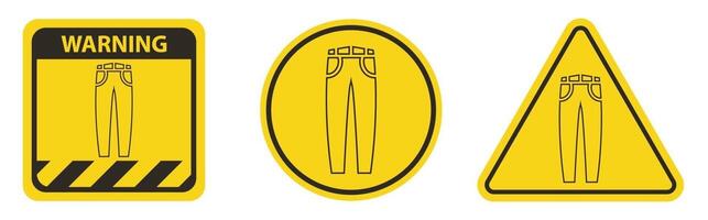 Jeans vector icon isolated on white background