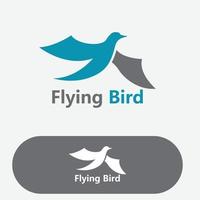 Flying bird logo and symbol animal vector
