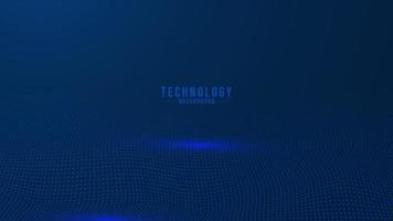 a digital wave of particles background. Technology background vector