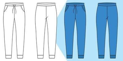 Free Downloads: Illustrator Pants Flat Sketches