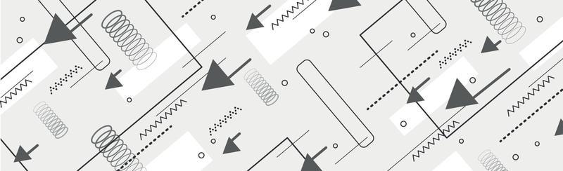 Abstract background with different geometric shapes - illustration