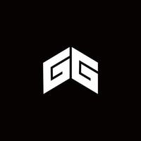 GG Logo monogram modern design template vector