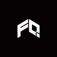 FQ Logo monogram modern design template vector