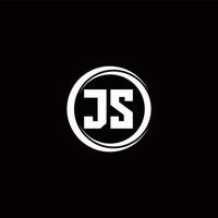 Logo monogram design template vector