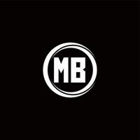 Logo monogram design template vector