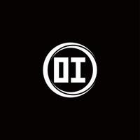Logo monogram design template vector