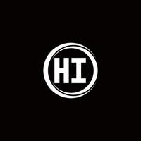 Logo monogram design template vector