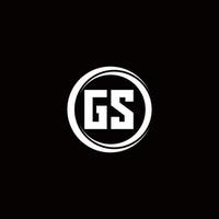 Logo monogram design template vector