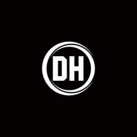 Logo monogram design template vector