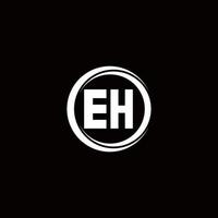 Logo monogram design template vector
