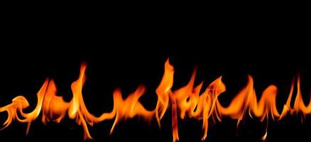 fire flame on blackground photo