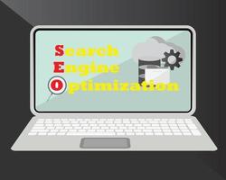 optimización de motores de búsqueda seo vector