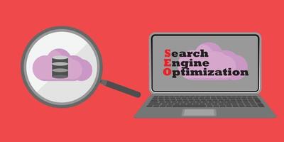 optimización de motores de búsqueda seo vector