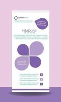 Pink Company Business Rollup Banner vector