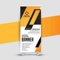 diseño de banner rollup comercial moderno vector