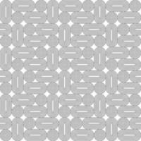 seamless geometric black line vector pattern on white background