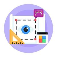 Prototype and Blue Print vector