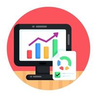 Website Analytics and infographics vector