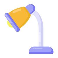 Table Lamp and Desk vector