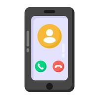 Incoming Mobile Call vector