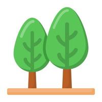 Tree and plantation vector