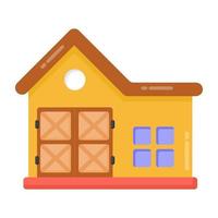 Warehouse and Farmhouse vector