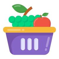 Farm  Fruit Basket vector