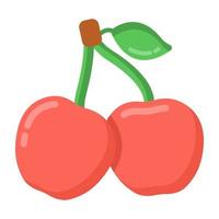 Cherries  Natural fruits vector