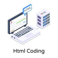 Html Programming and Coding vector