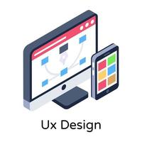 Ux Design Panel vector
