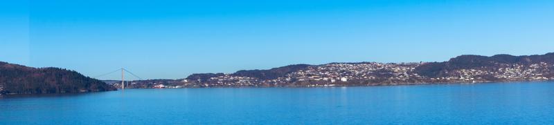 bergen desde la perspectiva del monte floyen foto