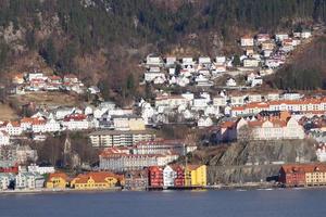 bergen desde la perspectiva del monte floyen foto