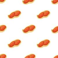 Illustration on theme big pattern identical types peanut vector