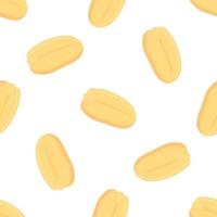 Illustration on theme big pattern identical types peanut vector