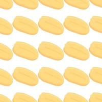 Illustration on theme big pattern identical types peanut vector