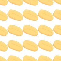 Illustration on theme big pattern identical types peanut vector