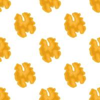 Illustration on theme big pattern identical types walnut vector
