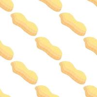 Illustration on theme big pattern identical types peanut vector