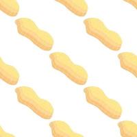 Illustration on theme big pattern identical types peanut vector