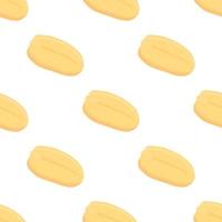 Illustration on theme big pattern identical types peanut vector