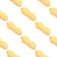 Illustration on theme big pattern identical types peanut vector