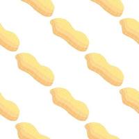 Illustration on theme big pattern identical types peanut vector