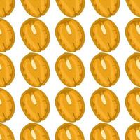 Illustration on theme big pattern identical types walnut vector