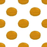 Illustration on theme big pattern identical types walnut vector