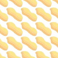 Illustration on theme big pattern identical types peanut vector